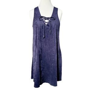 Gianni Bini Suede Navy Blue Dress Size Medium